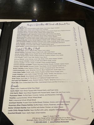 Well marked vegan options   at Azafran in Broomfield