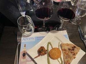 This was from one of the wine pairing events. I forgot what it was, but it was delicious   at Azafran in Broomfield