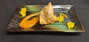 Rajwadi Samosa at Azafran in Broomfield