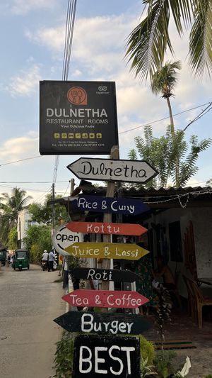 Restaurant outside  at Dulnetha Homestay & Restaurant in Weligama