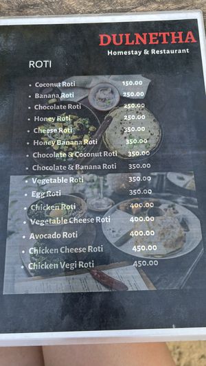 Menu  at Dulnetha Homestay & Restaurant in Weligama