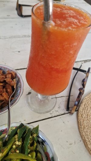 Papaya juice without honey at Dulnetha Homestay & Restaurant in Weligama