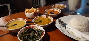 Vegetable curry for one at Dulnetha Homestay & Restaurant in Weligama
