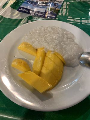 Coconut Rice and Mango   at Koh Kaew Restaurant in Koh Samui