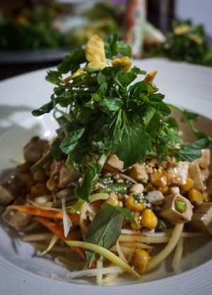Vegan Papaya Salad at Mai Jo Restaurant in Phu Quoc