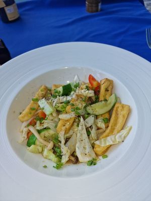 Tofu with stir fry veg at Mai Jo Restaurant in Phu Quoc