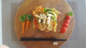 Vegan meal. at Mai Jo Restaurant in Phu Quoc