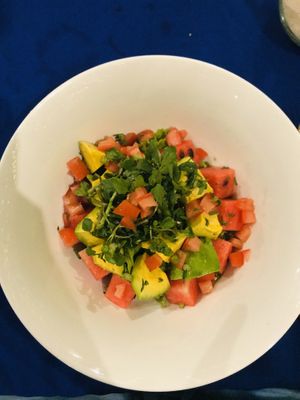 Avocado watermelon salad  at Mai Jo Restaurant in Phu Quoc