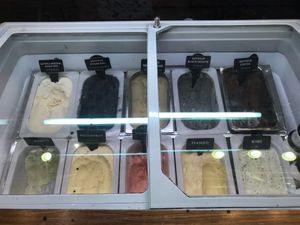 All soy milk ice cream at Charcoal Soymilk in Bangkok