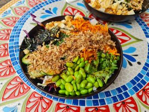 Vegan bowl at Momo Bar in Manly