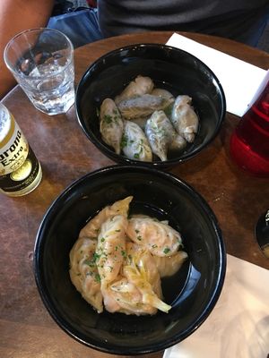 Veggie and lentil momos.  at Momo Bar in Manly