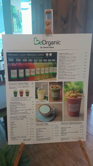drinks menu at Lemon Farm - Thonglor in Bangkok