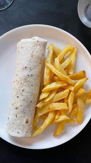 Shawarma vegano at El Quinto in Gijon