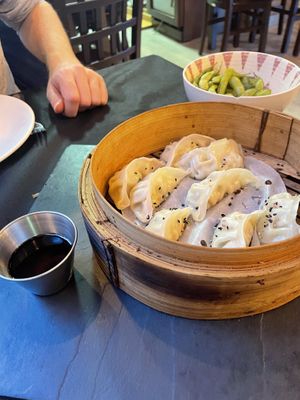 Vegetable gyozas   at El Quinto in Gijon