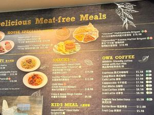 Vegan menu 2 (as of Oct 2024). Photo credit MissKiyo Be from Vegans in Singapore Facebook Group at Chawang Bistro in North Singapore