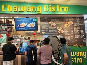 Stall front at Chawang Bistro in North Singapore
