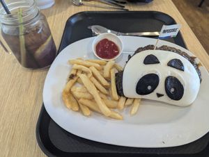 Panda bao impossible burger at Mama Panda Kitchen in North Singapore