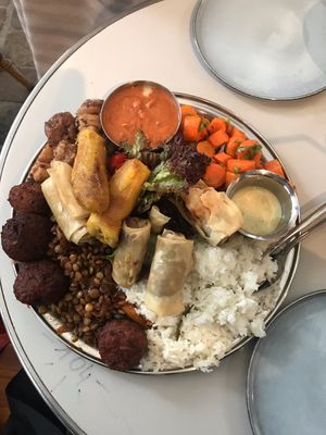 Vegan plater for 2  at Cafe Beguin in Brussels