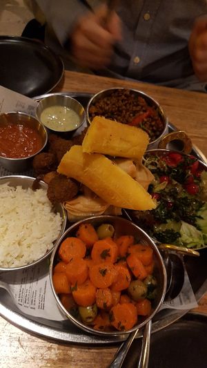 Vegan plate for 2ppl at Cafe Beguin in Brussels