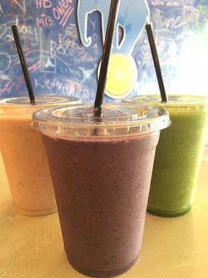 Fresh organic smoothies. Photo by Wild Blue Grand Haven at Wild Blue in Grand Haven