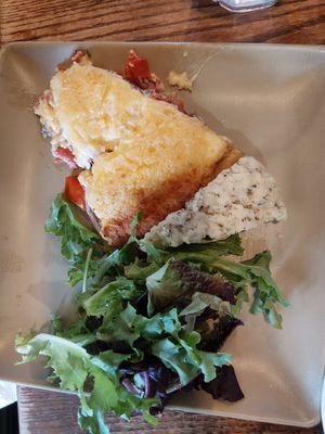 Tomato Pie with scone at Tomato Pie Cafe in Lititz