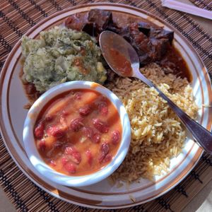 3 veggie combo  at Flavors of East Africa in San Diego