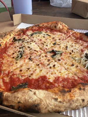 Vegan margherita pizzaa  at Officine Buona Forchetta in San Diego