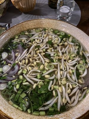 Pho vegan at Bamboo in Bratislava