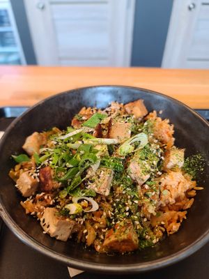 Kimchi Fried Rice with Tofu at Forky's - Trnava in Trnava