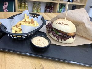 “Chicken” burger  at Forky's - Trnava in Trnava