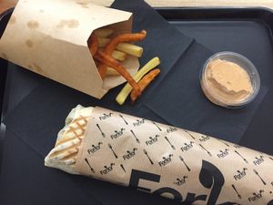 Seitan-kebab wrap at Forky's - Trnava in Trnava