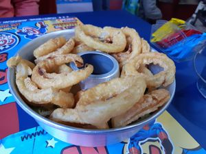 Onion rings at Comic Planet in Cordoba