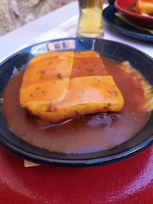 Francesinha at Casanova in Porto