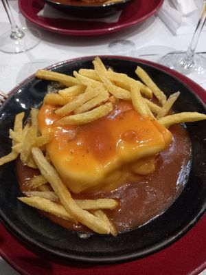 Vegan Francesinha at Casanova in Porto