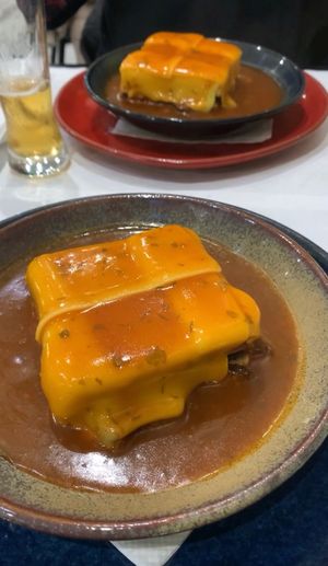 francesinha vegan at Casanova in Porto