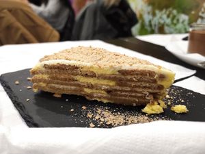 Bolo de bolacha vegan at Casanova in Porto