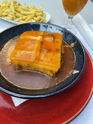Vegan francesinha with fries 🍟   at Casanova in Porto