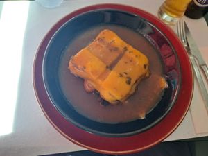 Vegan francesinha at Casanova in Porto