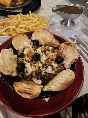 Pica Pau (fries doesn’t include but fransesinha sauce does)  at Casanova in Porto