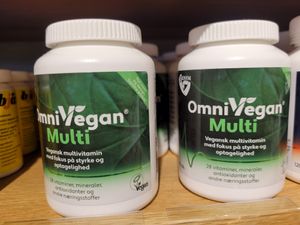 Vegan supplements at Life Foodstore Grünerløkka in Oslo