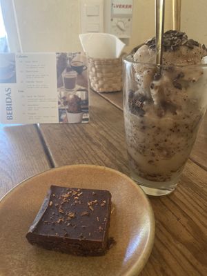 Frappe and brownie😄  at Mexicolate in Bahia De Banderas