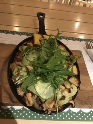 Tofu pot at Klopa in Sarajevo