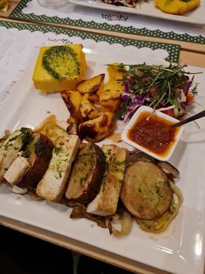 Seitan and Tofu at Klopa in Sarajevo