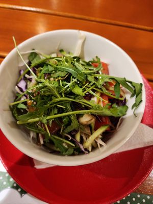 Salad at Klopa in Sarajevo