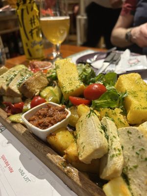 Vegan platter  at Klopa in Sarajevo