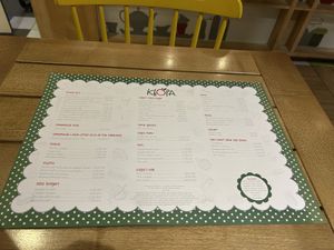 Menu. Some options can be made vegan, so just ask the waiter    at Klopa in Sarajevo