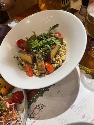 Risotto with tofu   at Klopa in Sarajevo