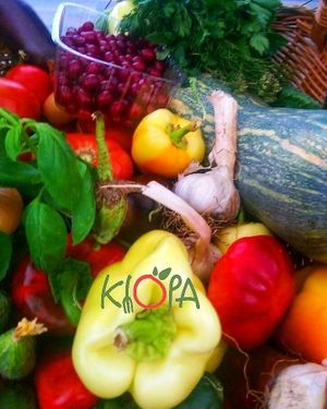 Fresh vegetables every day at Klopa in Sarajevo