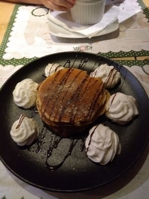 American pancakes at Klopa in Sarajevo