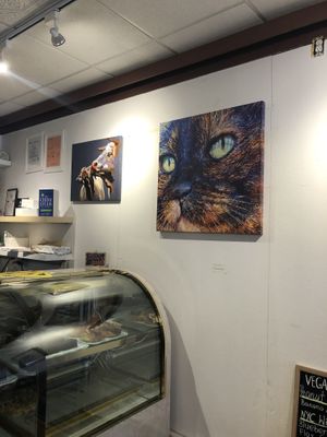 Decoration  at Happy Zoe Vegan Bakery in Brooklyn